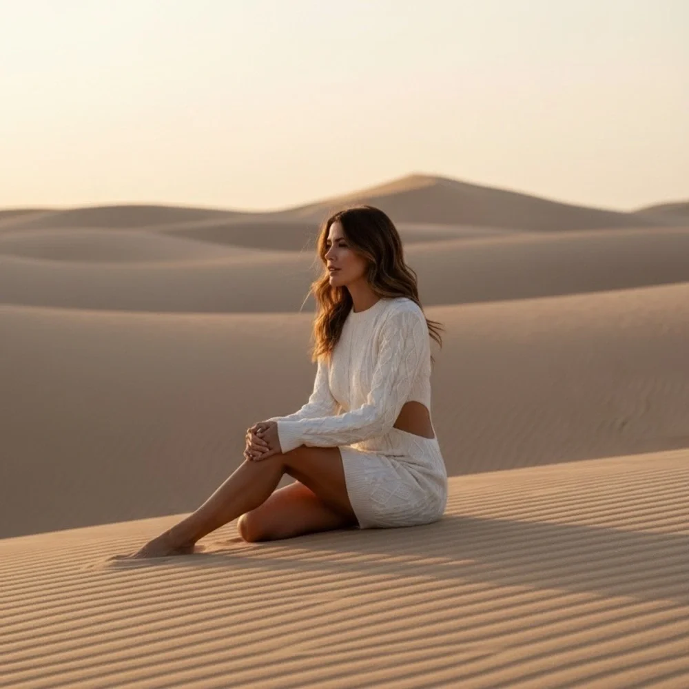 Beautiful backless knit dress by Rosedness size small​​​​​ - Picture 2 of 6